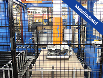 Automatisk palletering af stål profiler hos Ib Andresen Industri